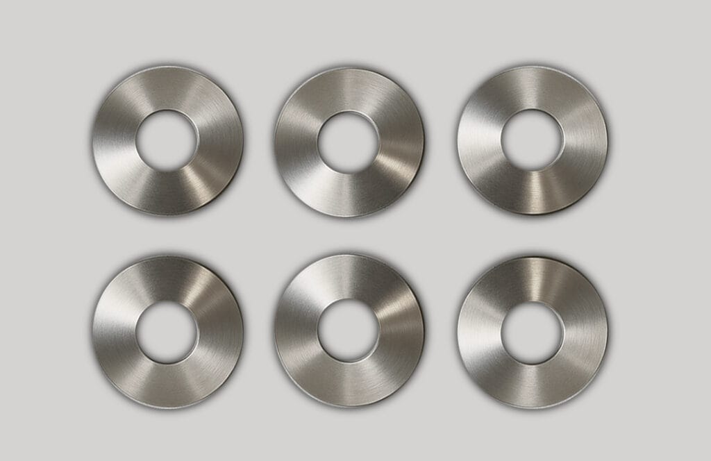 304 stainless steel conical spring for CR2032 coin cell assembly