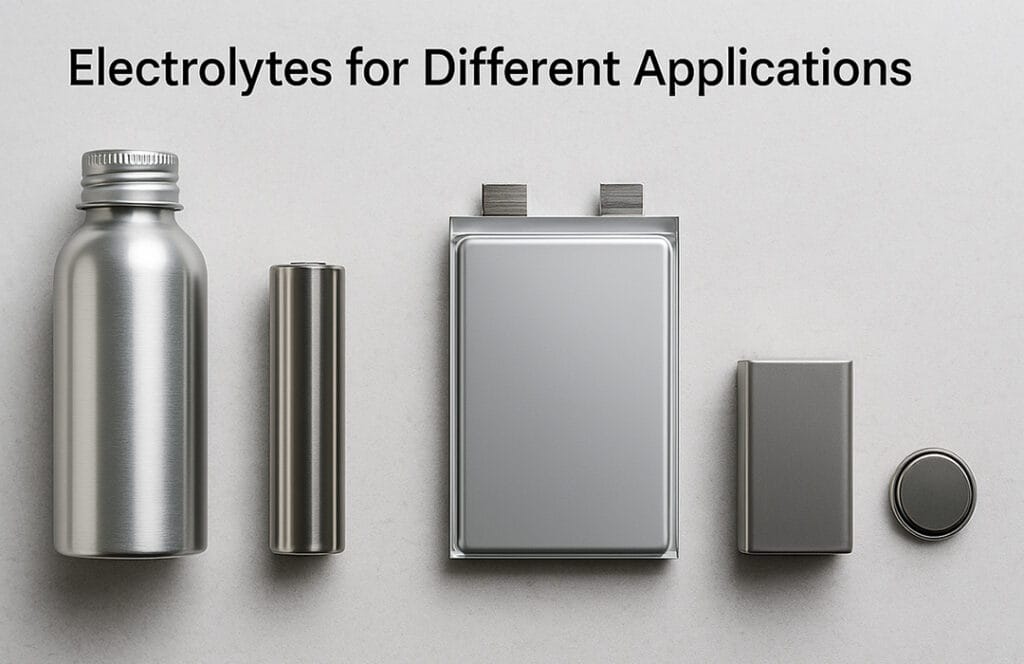 Li-ion battery electrolyte for Applications