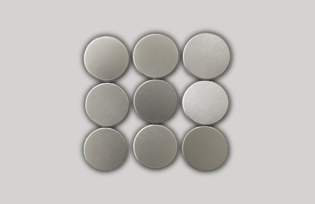 304 stainless steel spacer for coin cells thickness