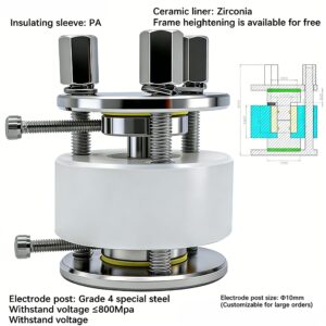GT01-TC ceramic solid-state battery mold component detail view