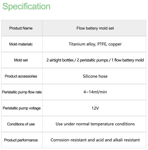 Laboratory Flow Battery Testing Cell System – YL01