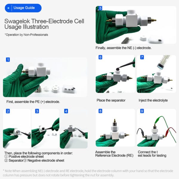 ddddd YT02 Swagelok Three-Electrode Mold