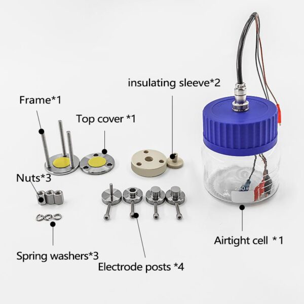 Three-Electrode Solid-State Battery Assembly Mold for Electrochemical Testing – GT04