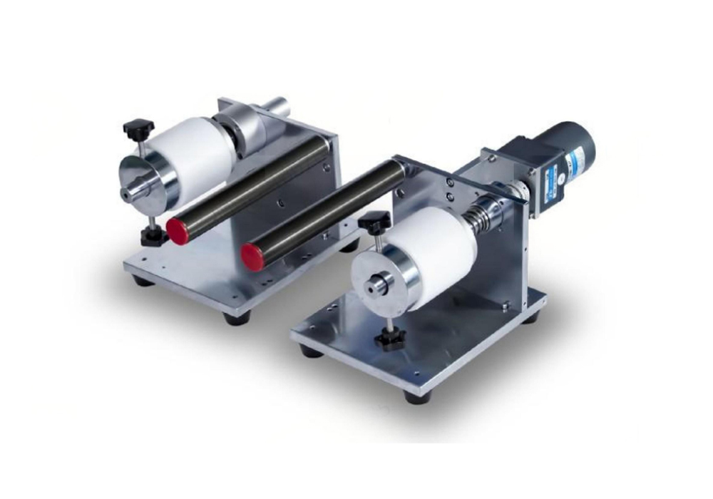 XN-R2R-1 compact unwind and rewind mechanism for benchtop roller press companion use