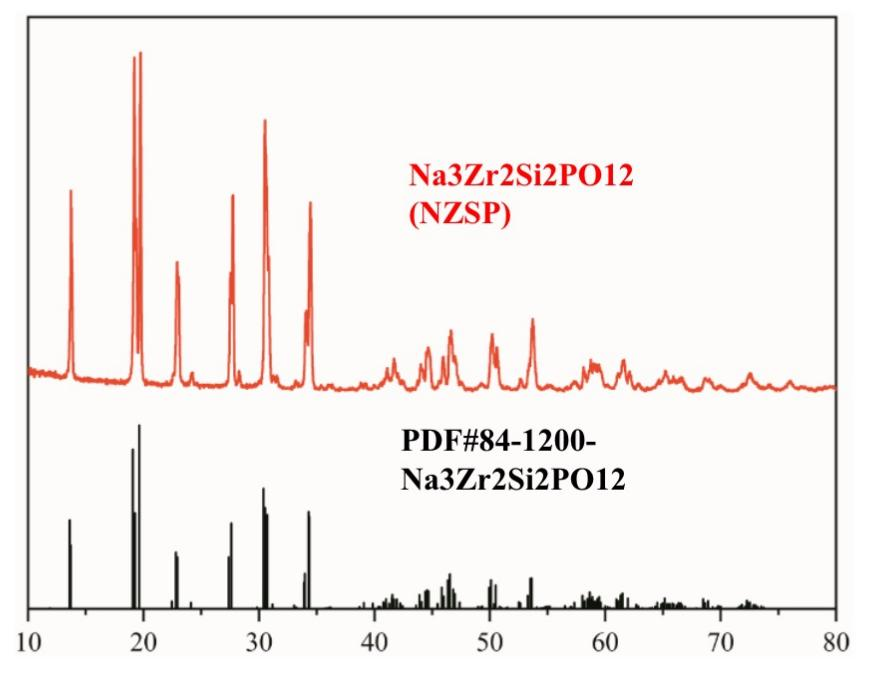 NASICON NZSPO standard grade characterization data