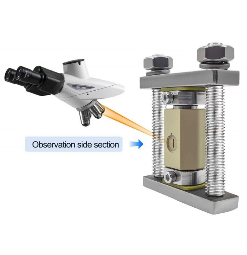 GT06 CG in-situ Raman test mold with observation side section
