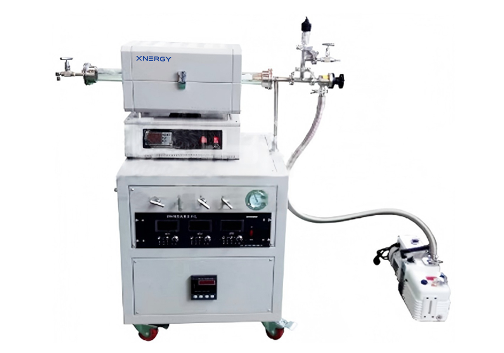 Xnergy XN-T1200-S5020-IC mini gas-mixing CVD tube furnace with 2-channel mass flow control