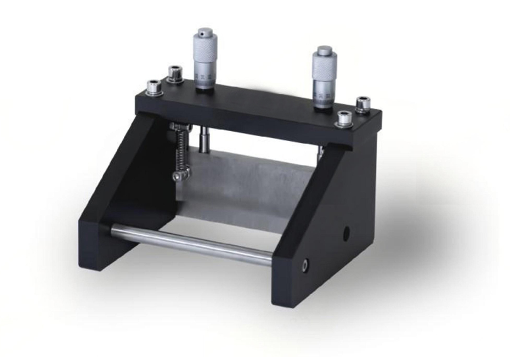 XN-FAT-100 adjustable film applicator with twin micrometer adjusters and corrosion-resistant construction for laboratory battery electrode and ceramic coating research