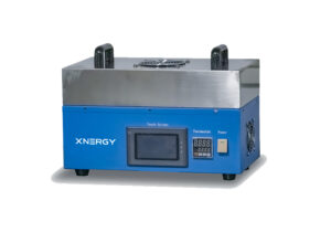 XN-VCH-200 compact glove-box-compatible automatic film coating and drying machine with PLC touch screen, vacuum aluminum plate and built-in oil-free vacuum pump for laboratory ceramic, crystalline and battery material thin-film research