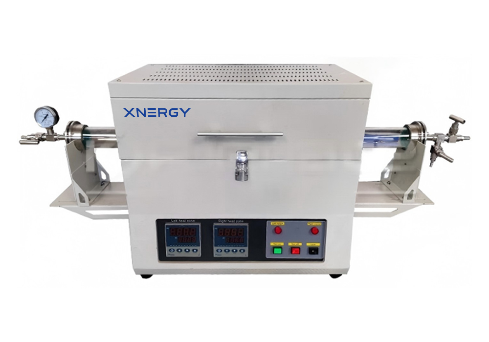 Xnergy XN-TG1100-S60LK2W dual zone tube furnace with two independent PID controllers