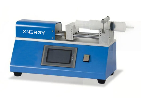 XN-EFP extrusion feeding pump with stepper motor drive, touch screen control and quick-change syringe for slot-die coating slurry supply