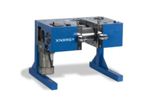 heated horizontal roller xn-hrph-150 press XN-HRPH-150 heated motorized horizontal roller press with adjustable temperature up to 130°C, digital temperature display, transparent safety guard, two horizontally-placed Φ96 mm hard chrome rollers HRC62 for laboratory battery electrode hot calendering at 150 mm sheet width