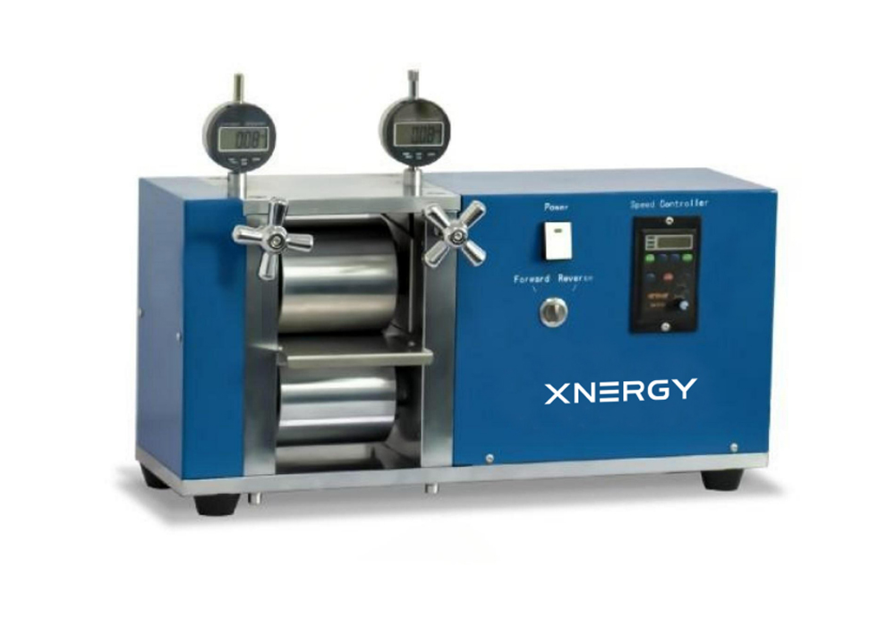 XN-CRPE-100 motorized vertical roller press for laboratory battery electrode calendering