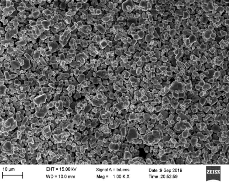 Zhenhua NCM523 single-crystal SEM 1.00 KX