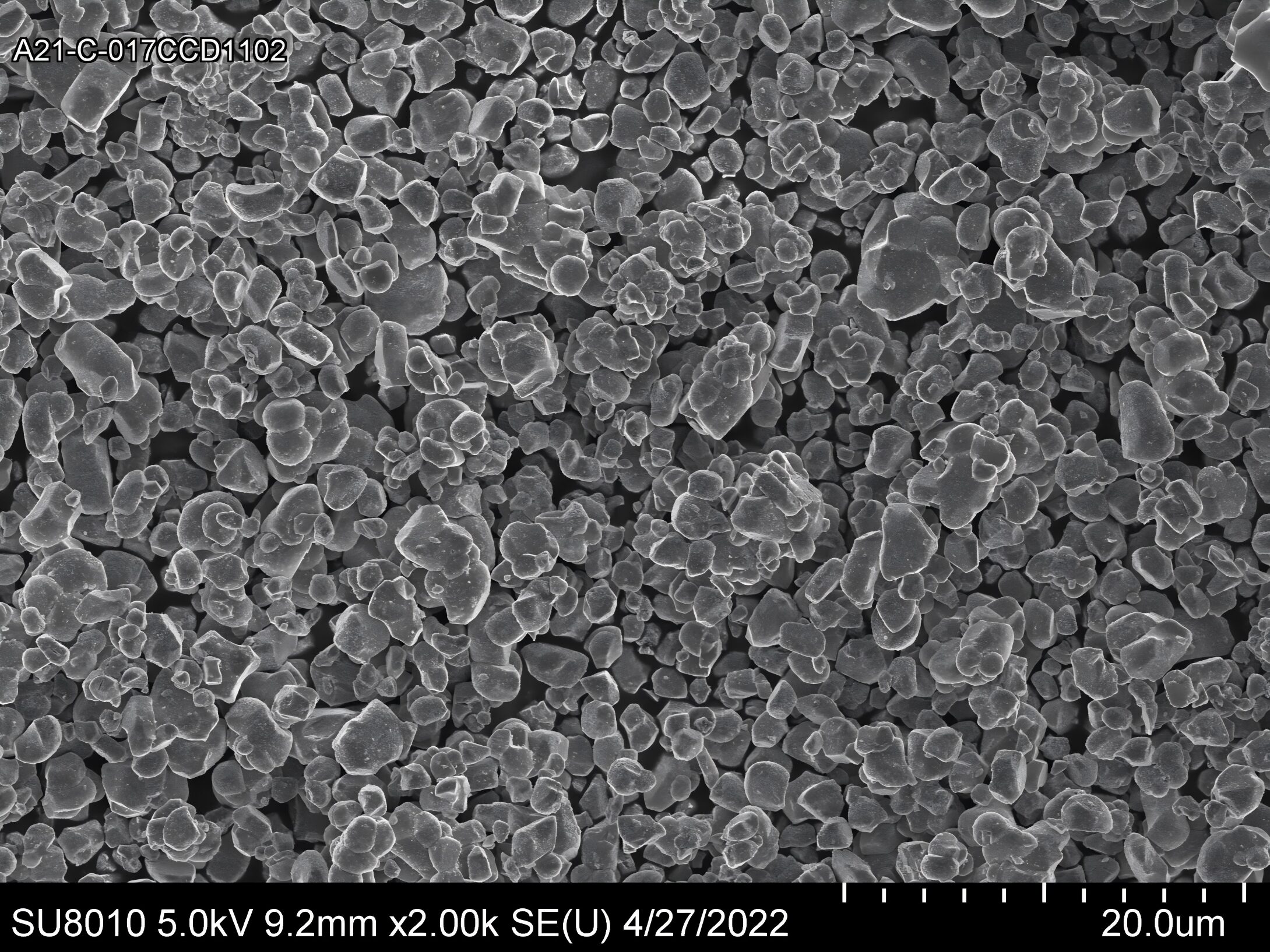 Ronbay SC60 single-crystal NCM SEM low magnification