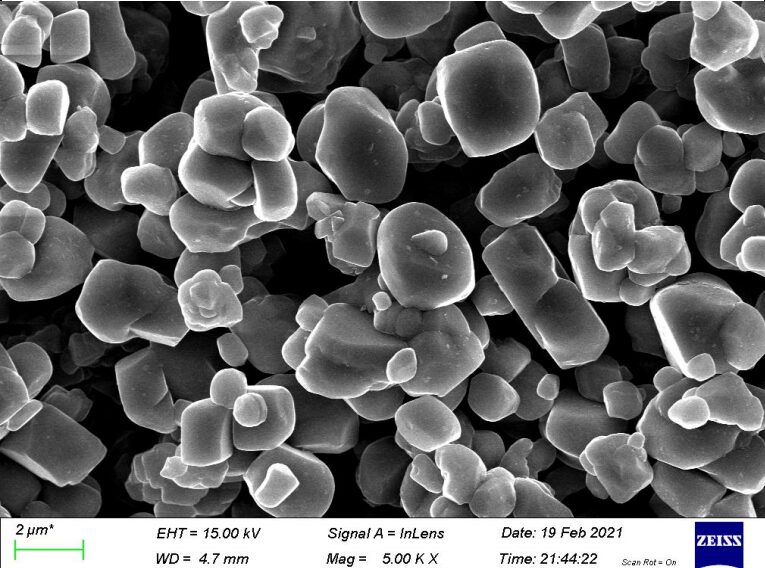 Zhenhua NCM613 cathode SEM 5.00 KX