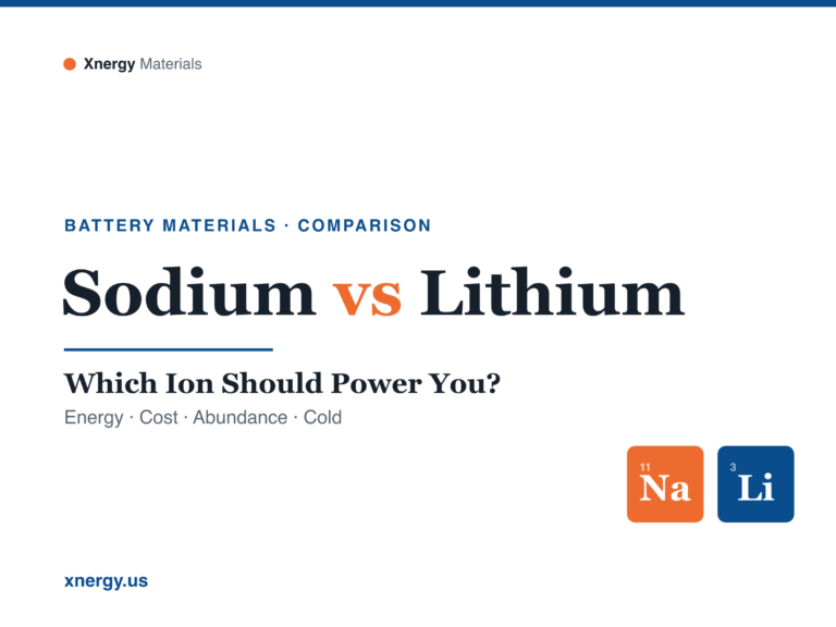 Sodium-Ion vs Lithium-Ion: A 2026 Comparison - Xnergy Materials