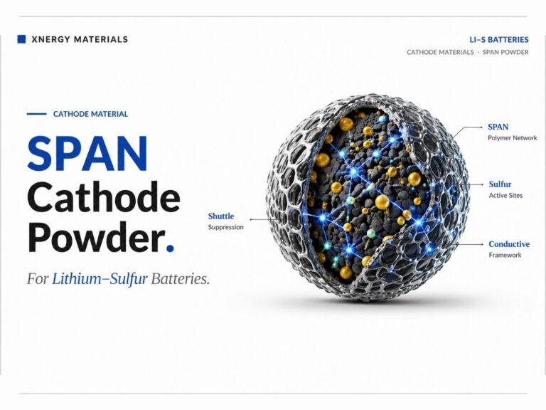 SPAN & SSPN Cathode Powder for Lithium-Sulfur Batteries - Xnergy Materials