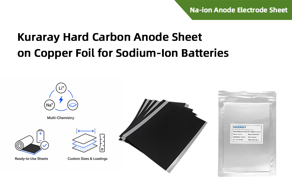 Kuraray Hard Carbon Anode Sheet on Copper Foil for Sodium-Ion Batteries