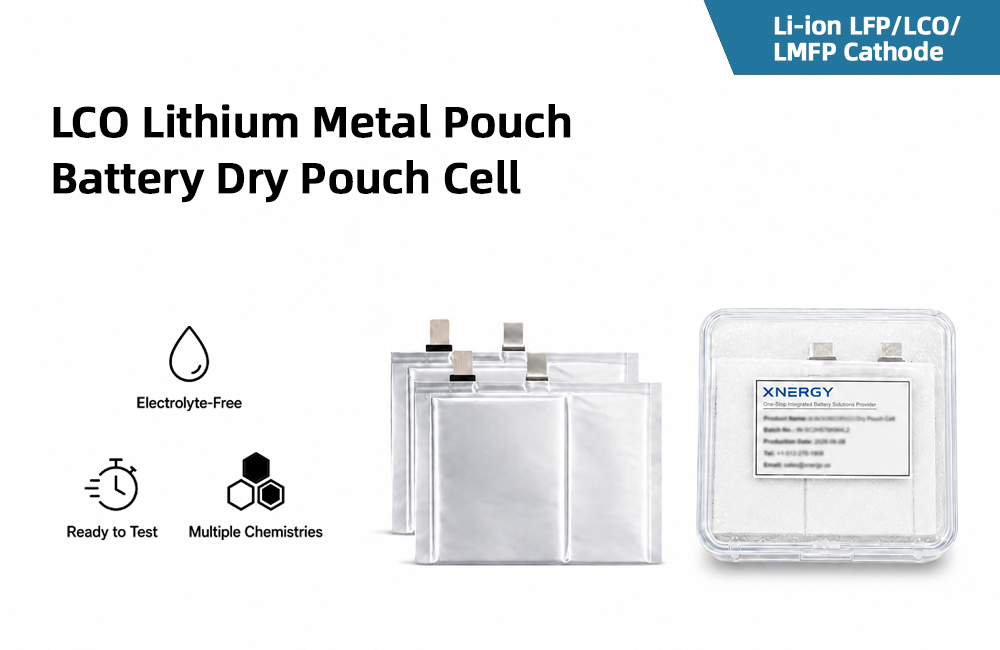 LCO Lithium Metal Pouch Battery Dry Pouch Cell