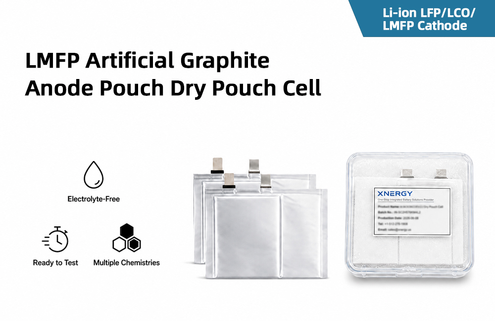 LMFP Artificial Graphite Anode Pouch Dry Pouch Cell