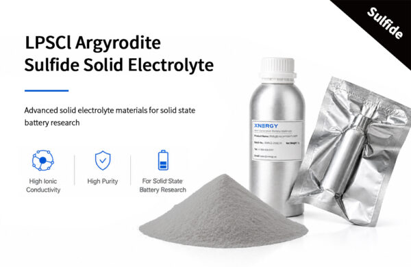 LPSCl Argyrodite Sulfide Solid Electrolyte, Multi-Particle Sizes