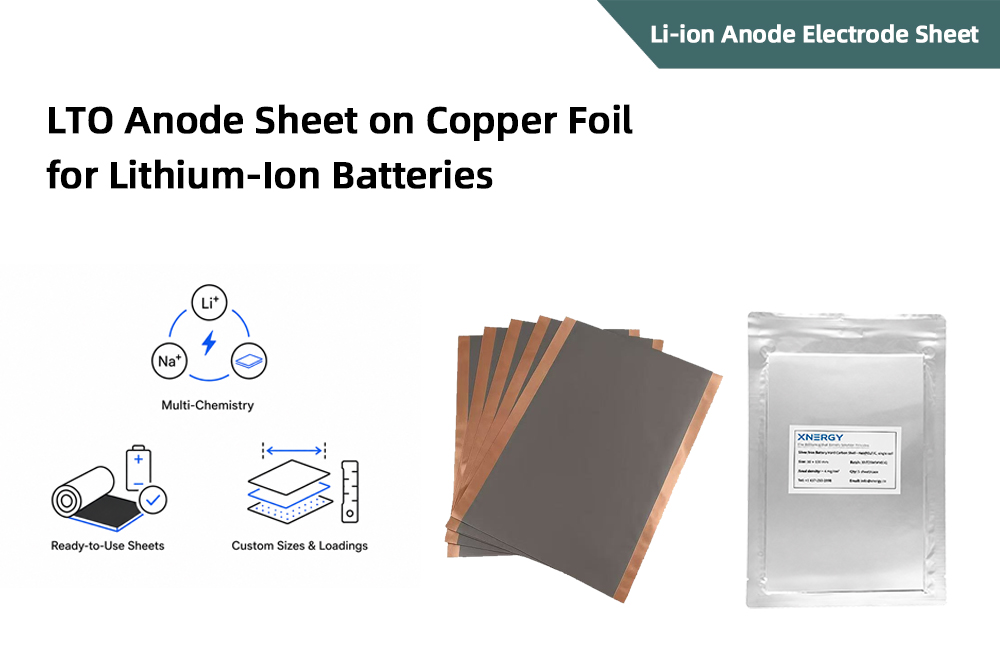 LTO Anode Sheet on Copper Foil for Lithium-Ion Batteries