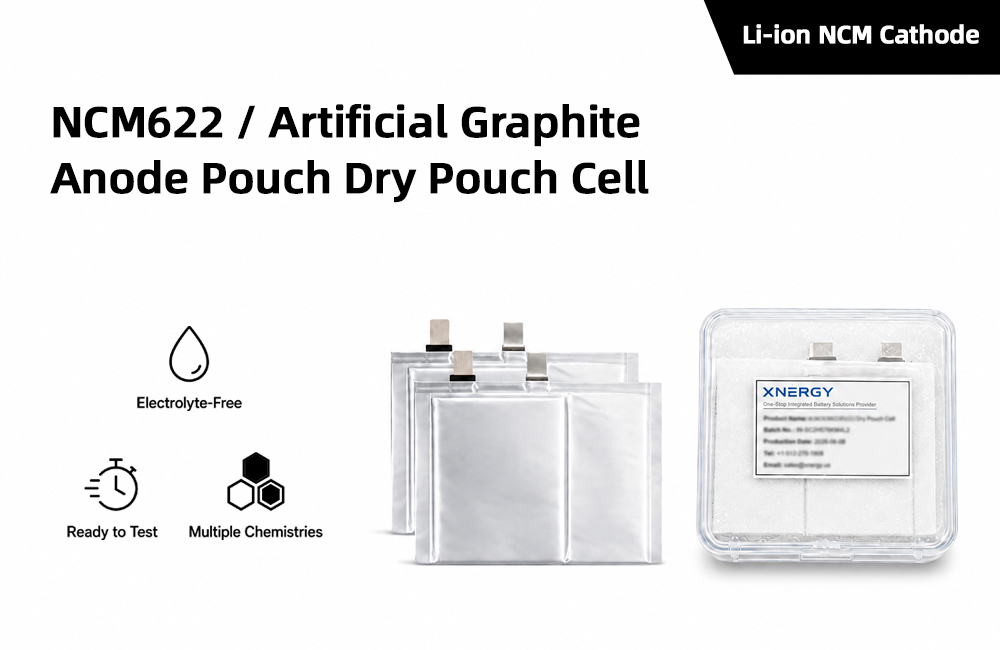 NCM622 Artificial Graphite Anode Pouch Dry Pouch Cell