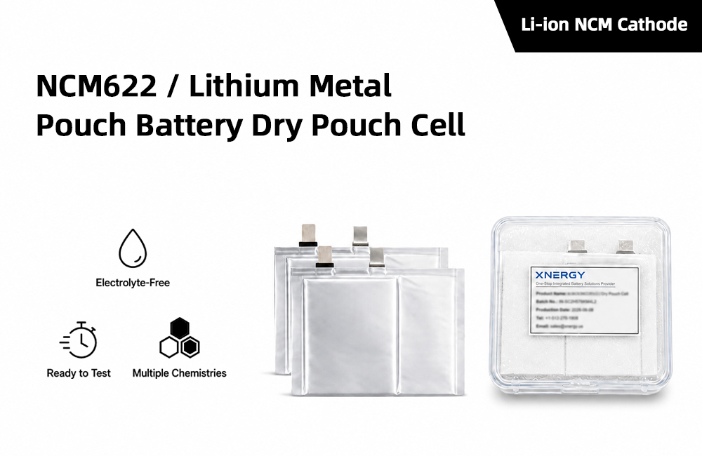 NCM622 Lithium Metal Pouch Battery Dry Pouch Cell