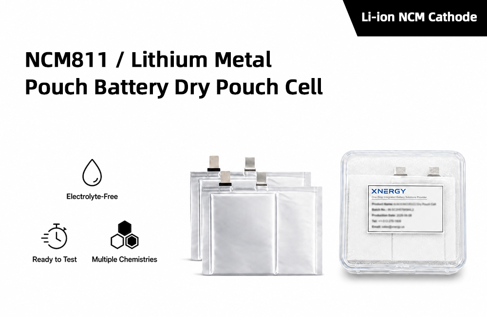 NCM811 Lithium Metal Pouch Battery Dry Pouch Cell