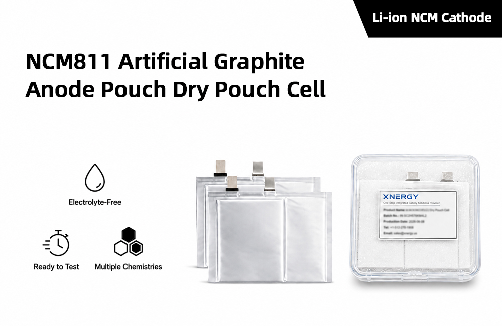 NCM811 Artificial Graphite Anode Pouch Dry Pouch Cell