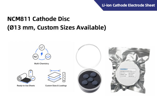 NCM811_Cathode_Disc_13_mm_Custom_Sizes_Available NCM811 Cathode Disc (Ø13 mm, Custom Sizes Available)