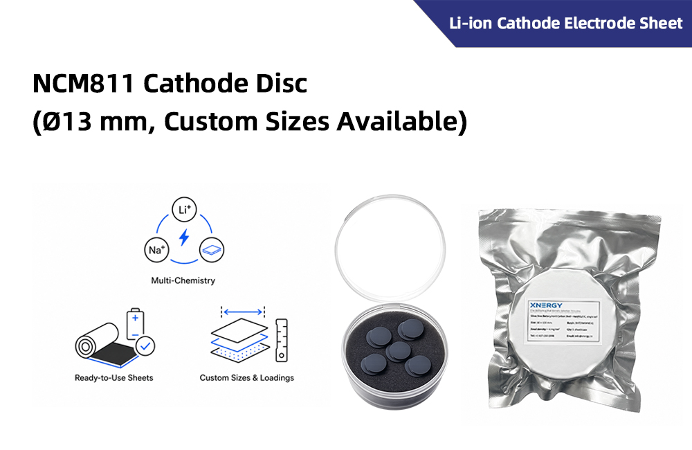 NCM811 Cathode Disc (Ø13 mm, Custom Sizes Available)