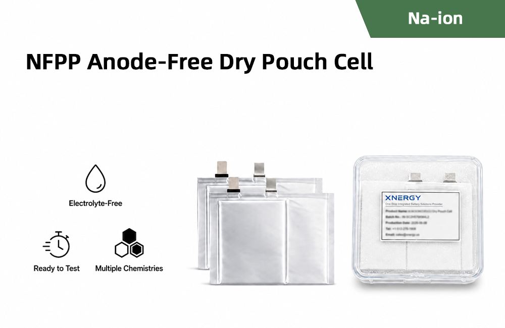 NFPP Anode-Free Dry Pouch Cell
