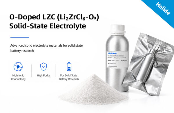 O-Doped LZC (Li₂ZrCl₆-Oₓ) Solid-State Electrolyte