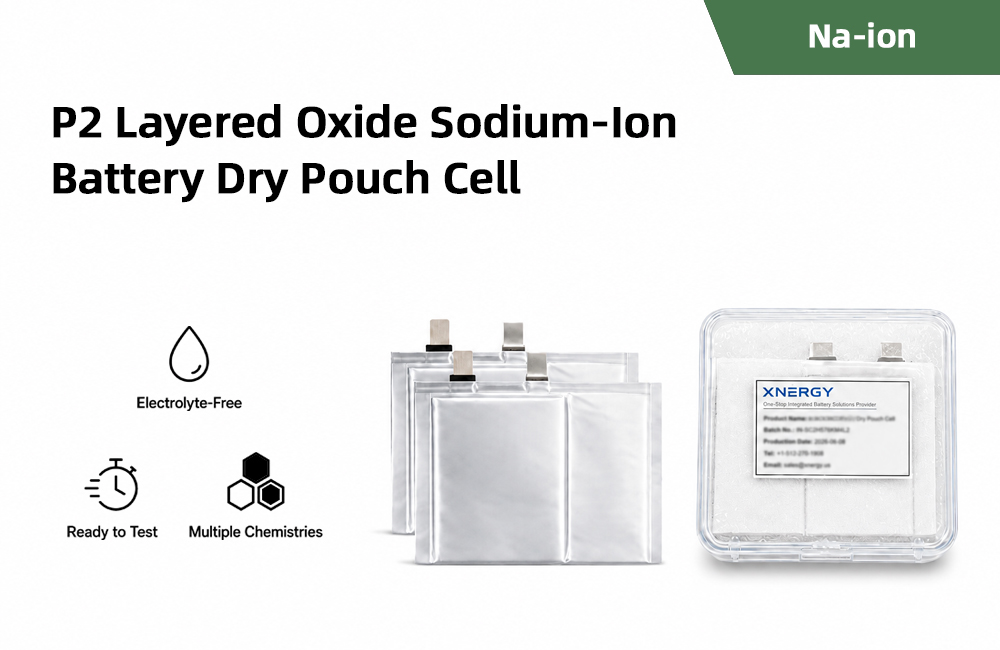 P2 Layered Oxide Sodium-Ion Battery Dry Pouch Cell