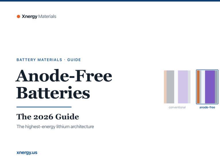 Anode-Free Batteries: The 2026 Guide - Xnergy Materials cover