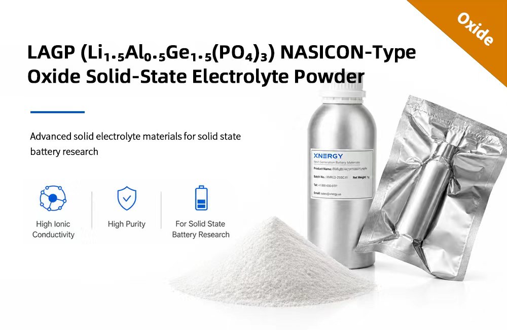 Xnergy XN-LAGP NASICON-type oxide solid-state electrolyte powder