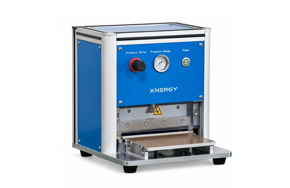 Xnergy XN-TRIM-200 pneumatic pouch cell edge trimming machine