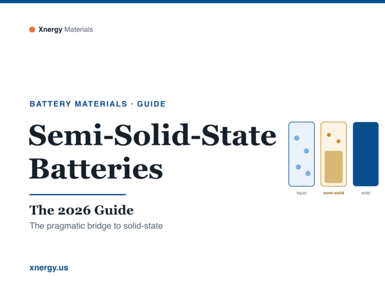 Semi-Solid-State Batteries: The 2026 Guide - Xnergy Materials