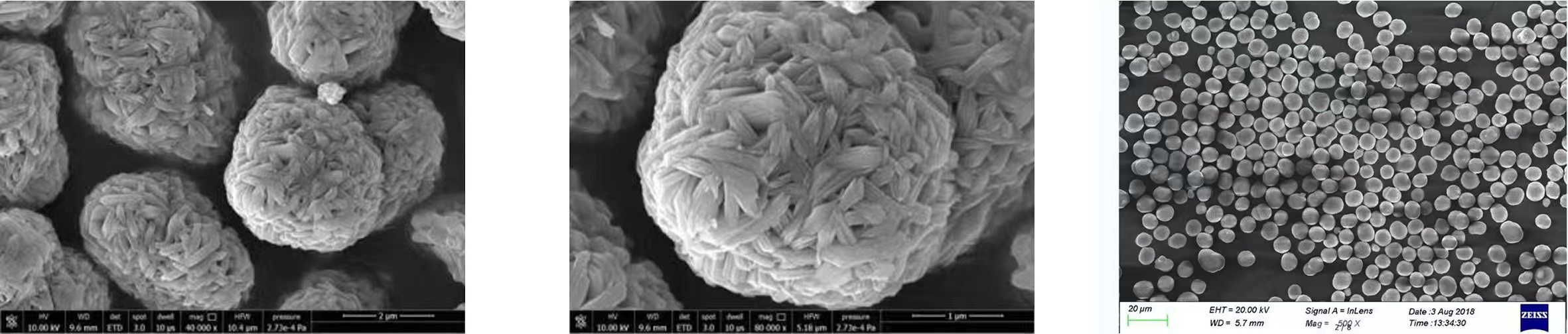 SEM Results from Co-Precipitation Process Development