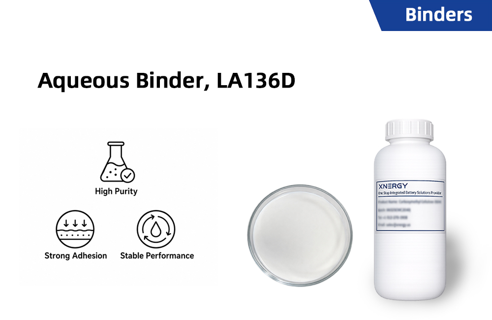 Aqueous Binder LA136D for silicon-carbon anodes