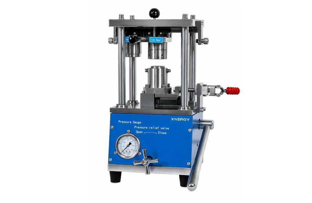 Manual hydraulic cylindrical cell sealing machine XN-SMC-18