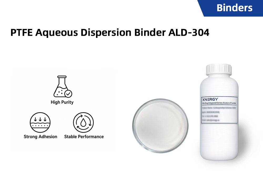 PTFE aqueous dispersion binder ALD-304 with sample dish and bottle