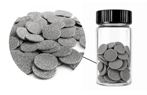 Porous Nickel Foam Current Collector Discs XN-NF02 Porous nickel foam current collector discs XN-NF02 in storage bottle