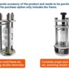 Two separately sold frame options for the XN-YT01-TH Swagelok cell
