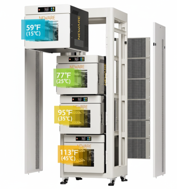 Neware WHW-25L+15C-5V100mA-16CH*4 Four-Temperature Zone All-in-One Battery Testing System, ENWHW25L15C5V100mA16CH4T Neware WHW-25L+15C-5V100mA-16CH*4 Four-Temperature Zone All-in-One Battery Testing System, ENWHW25L15C5V100mA16CH4T